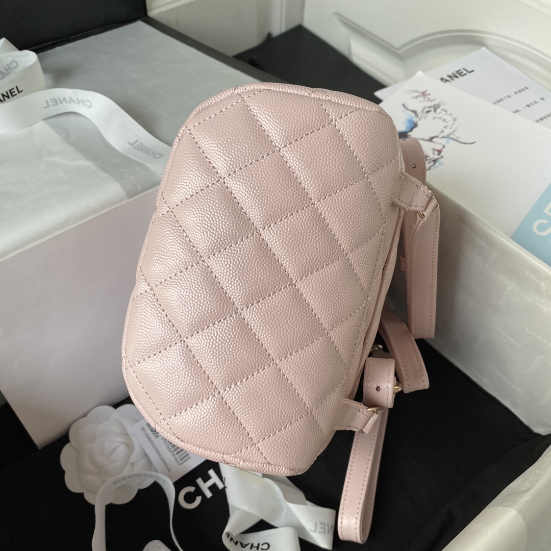 Caviar Leather Mini Backpack AS4058 Pink